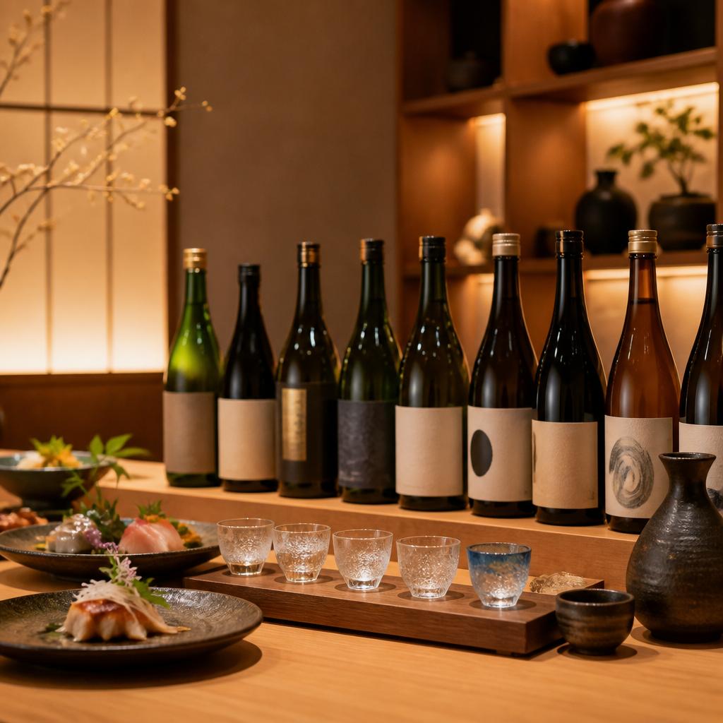 豊富な日本酒と料理のペアリング