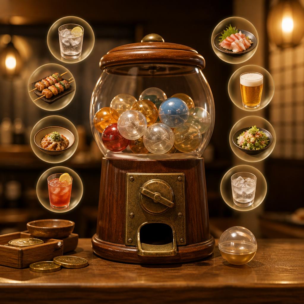 自分だけの飲み方を選べるガチャシステム